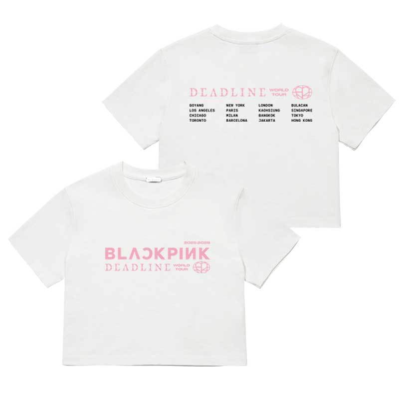 CAMISETA/CROPPED PLAZO FINAL BLACKPINK 100% ALGODÓN