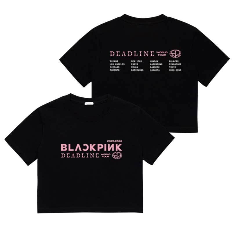 CAMISETA/CROPPED PLAZO FINAL BLACKPINK 100% ALGODÓN