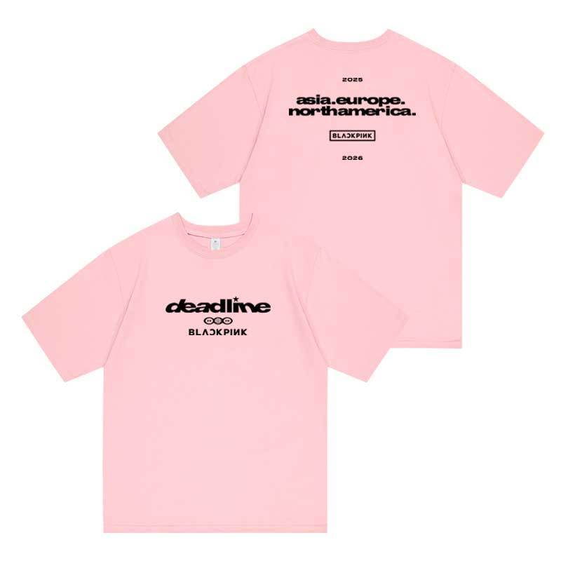 CAMISETA/CROPPED PLAZO FINAL BLACKPINK 100% ALGODÓN