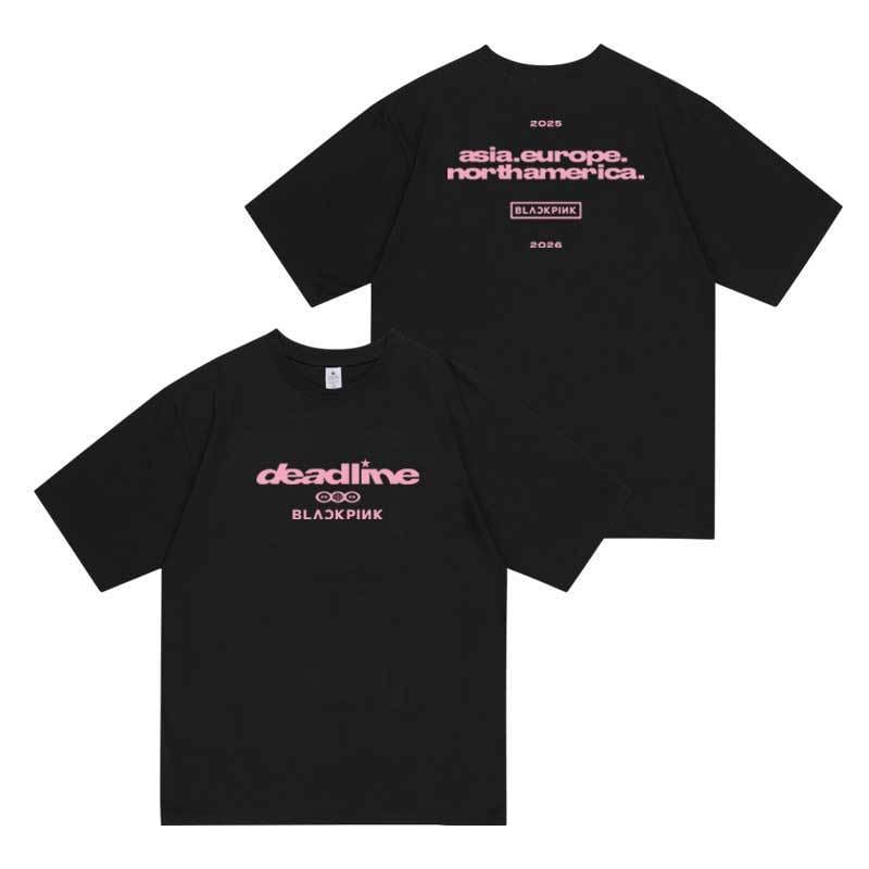 CAMISETA/CROPPED PLAZO FINAL BLACKPINK 100% ALGODÓN