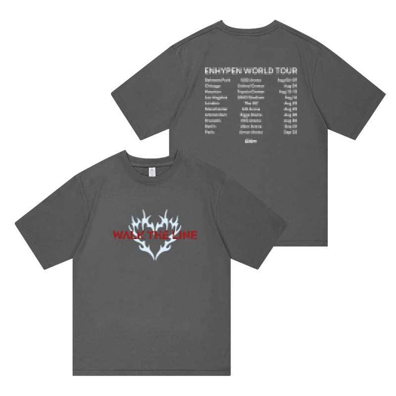 CAMISETA ENHYPEN 2025 WALK THE LINE 100% ALGODÓN