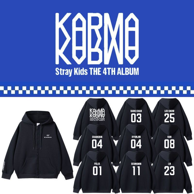 SUDADERA CON CAPUCHA KARMA DE STRAY KIDS