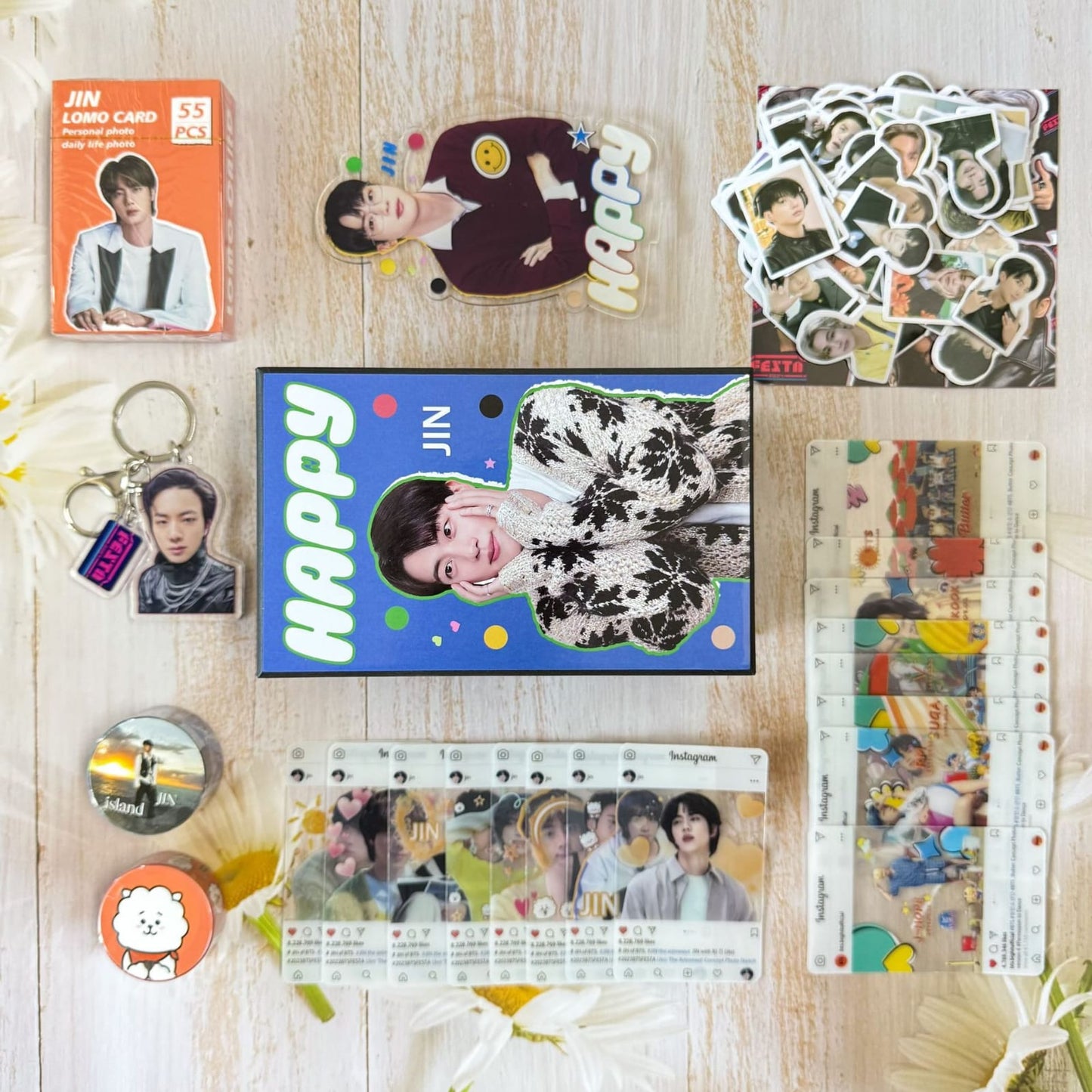 CAJA DE REGALO FELIZ DE JIN DE BTS