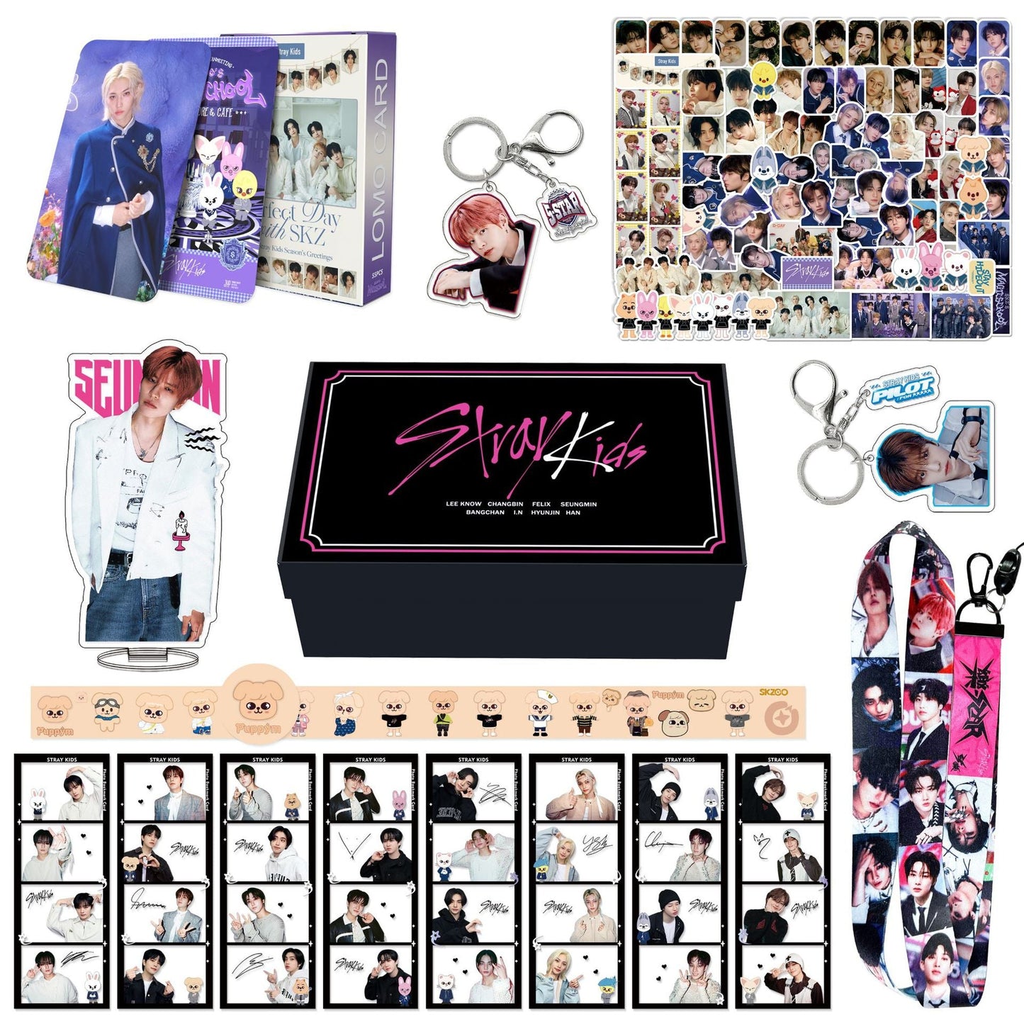 CAJA DE REGALO DE STRAY KIDS (TODOS LOS MIEMBROS)