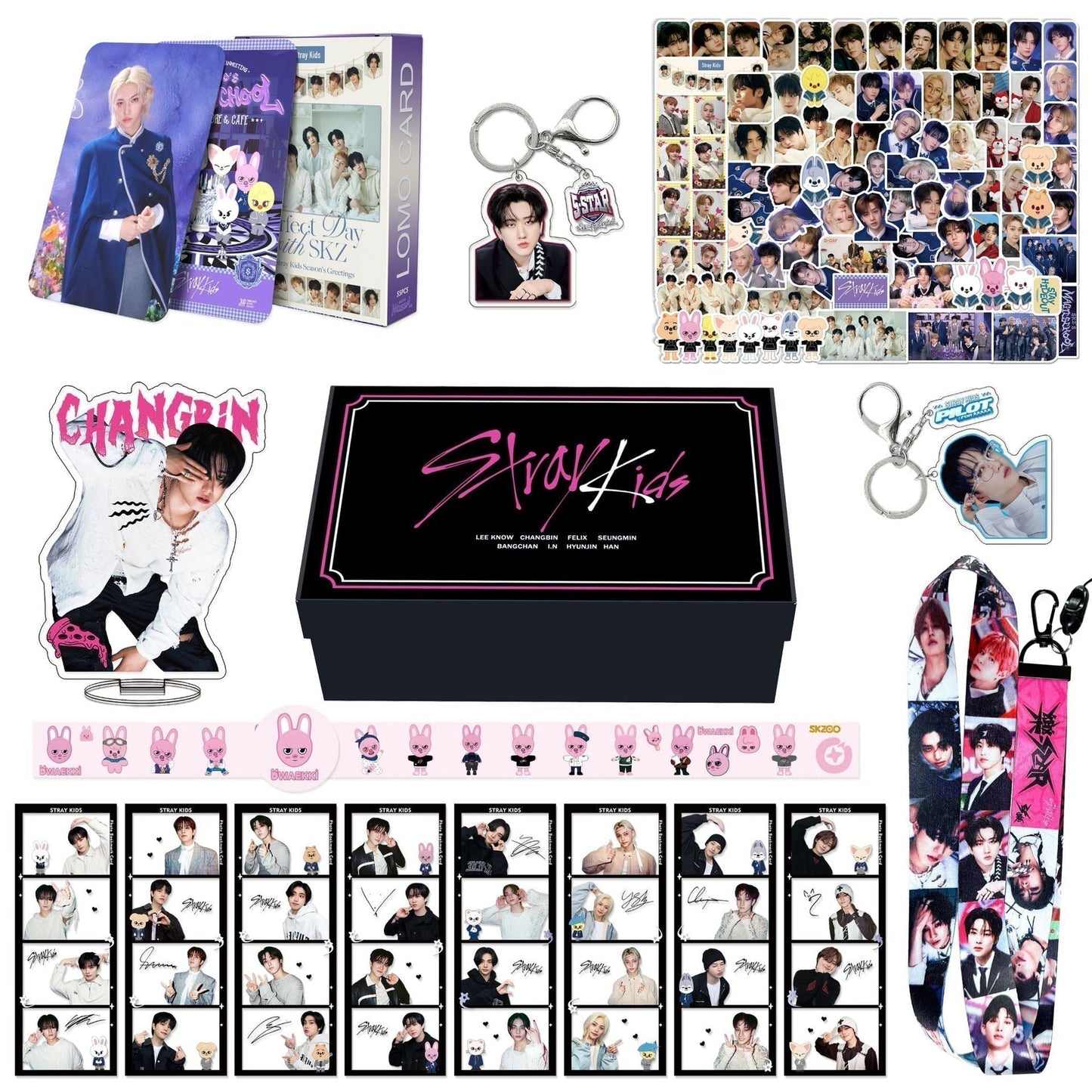 CAJA DE REGALO DE STRAY KIDS (TODOS LOS MIEMBROS)