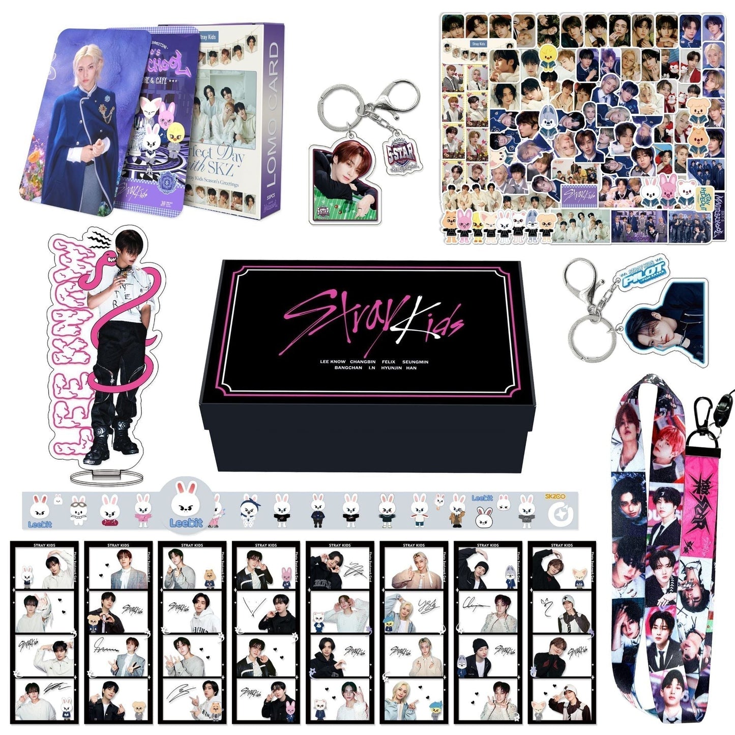 CAJA DE REGALO DE STRAY KIDS (TODOS LOS MIEMBROS)