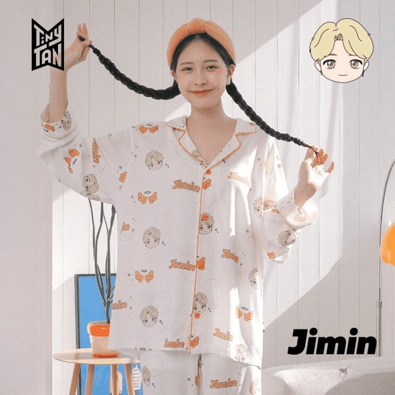 BTS MERCH Pijama TINY TAN MIC DROP (todos los miembros)