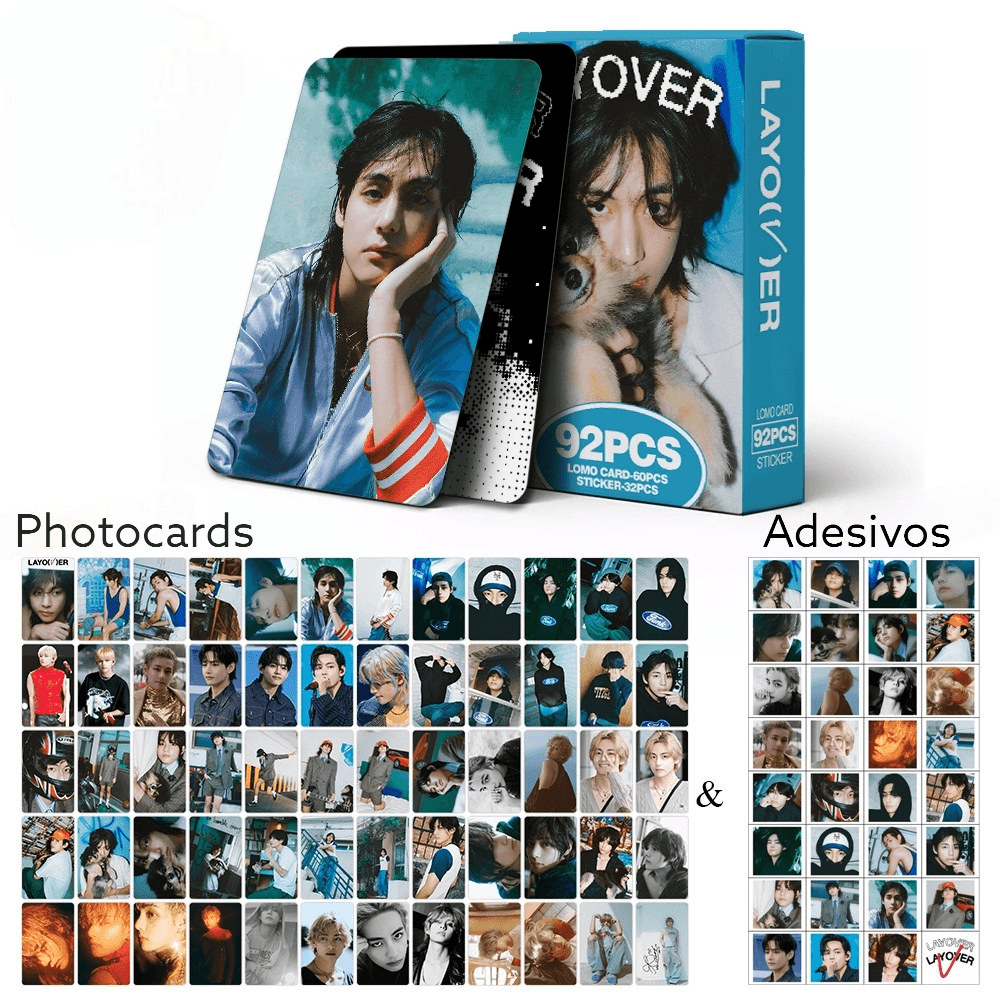 V LAYOVER PHOTOCARDS 92 UDS (60 PHOTOCARDS + 32 STICKERS)