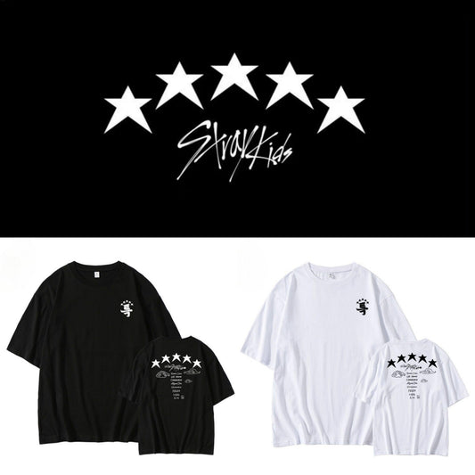 CAMISETA 100% ALGODÓN STRAY KIDS 5-STAR