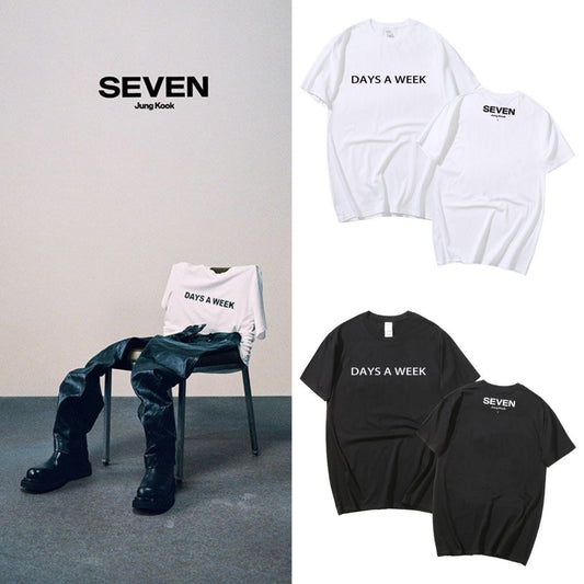SEVEN JUNGKOOK CAMISETA 100% ALGODÓN