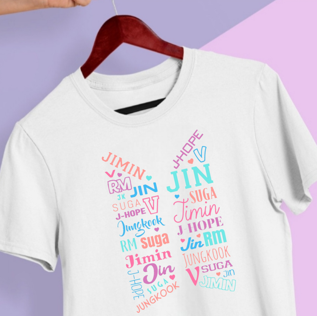 CAMISETA BTS 100% ALGODÓN 