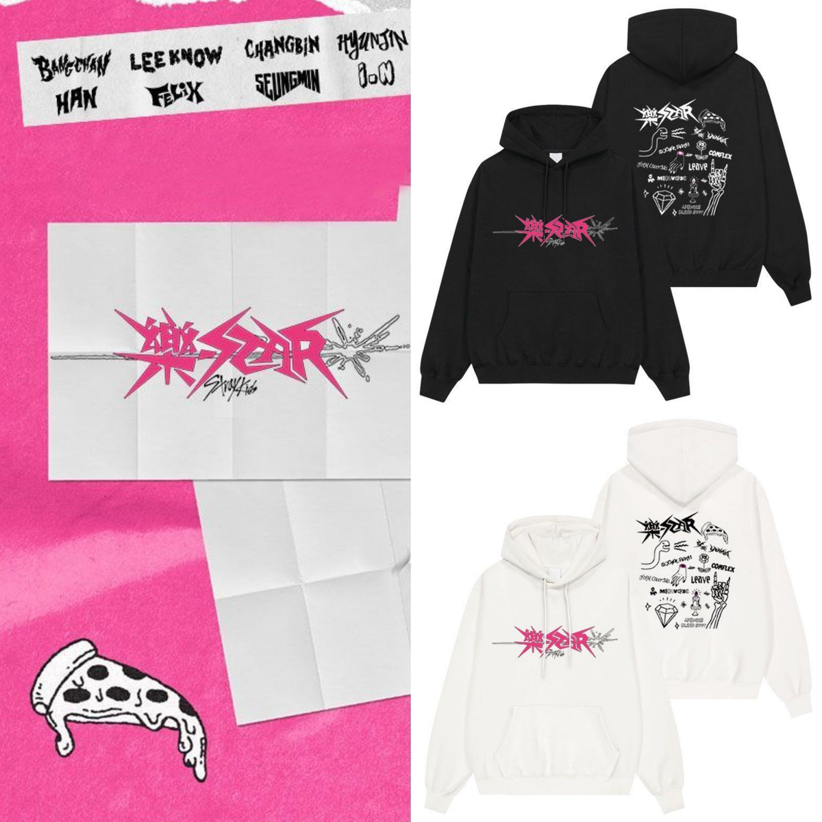 Sudadera con capucha 樂-STAR de STRAY KIDS (varios colores)