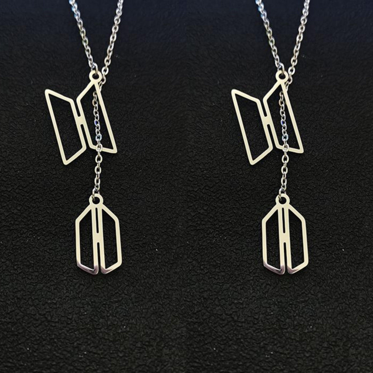 BTS♡ARMY STAINLESS STEEL NECKLACE (Unit and Pair)