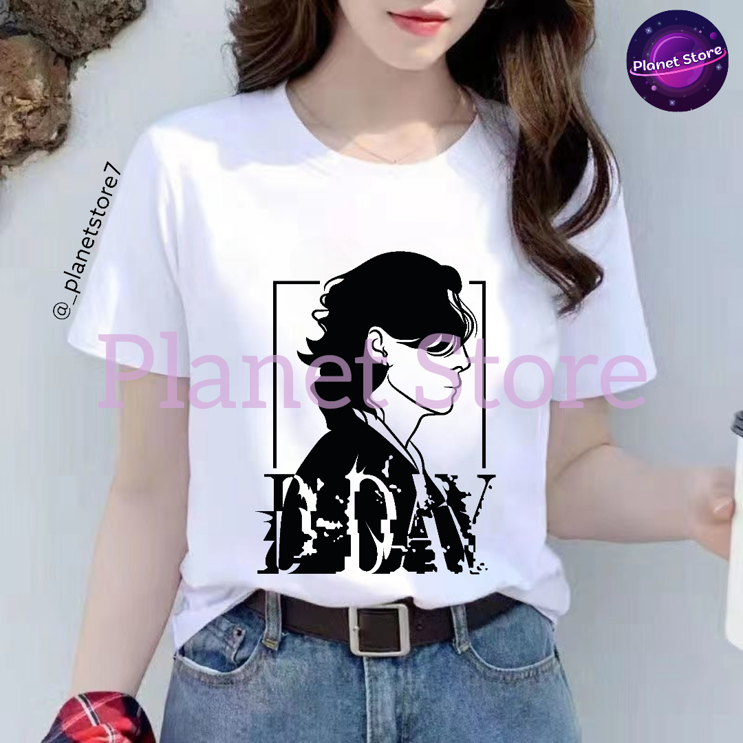 CAMISETA SUGA D'DAY AGUST D 100% ALGODÓN (blanco y negro)