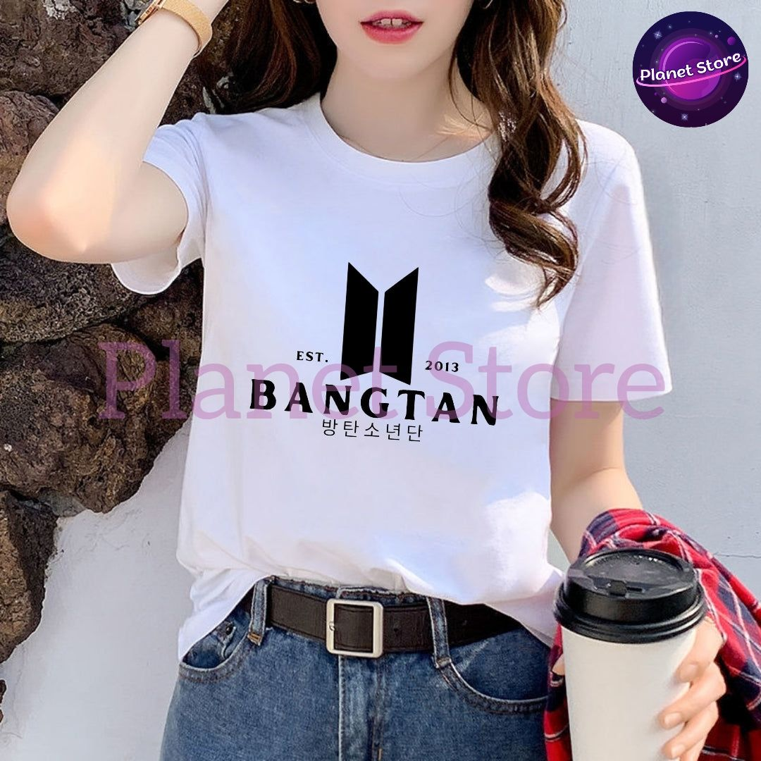 CAMISETA BANGTAN 100% ALGODÓN 
