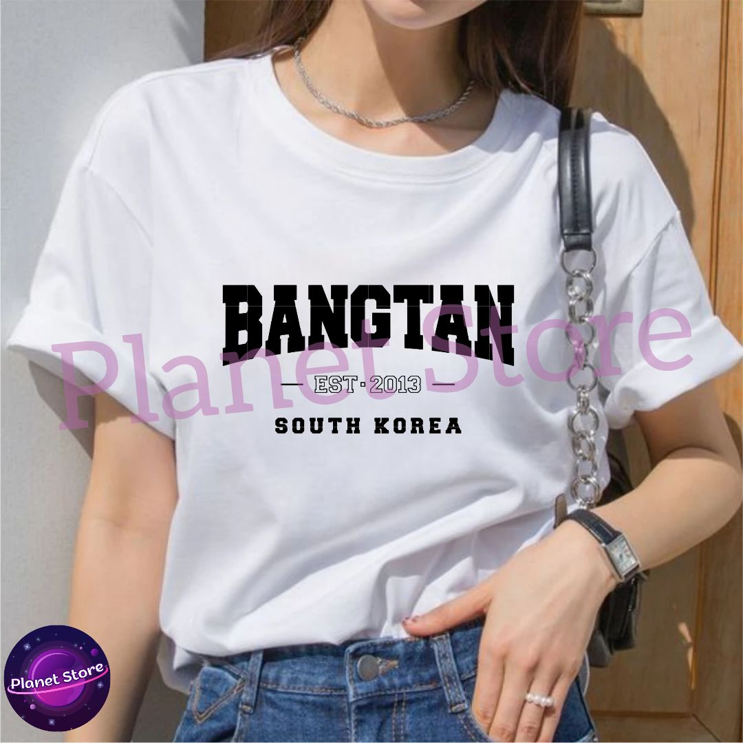 CAMISETA BANGTAN 100% ALGODÓN 