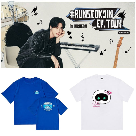 JIN RUNSEOKJIN TOUR ENCORE CAMISETAS 100% ALGODÓN