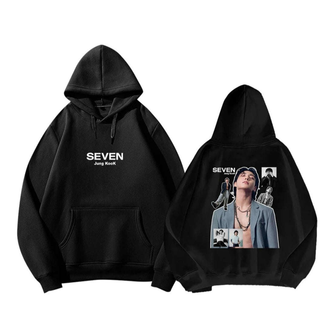 SUDADERA CON CAPUCHA SEVEN DE JUNGKOOK DE BTS (varios colores)