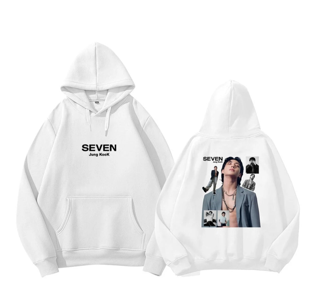 SUDADERA CON CAPUCHA SEVEN DE JUNGKOOK DE BTS (varios colores)