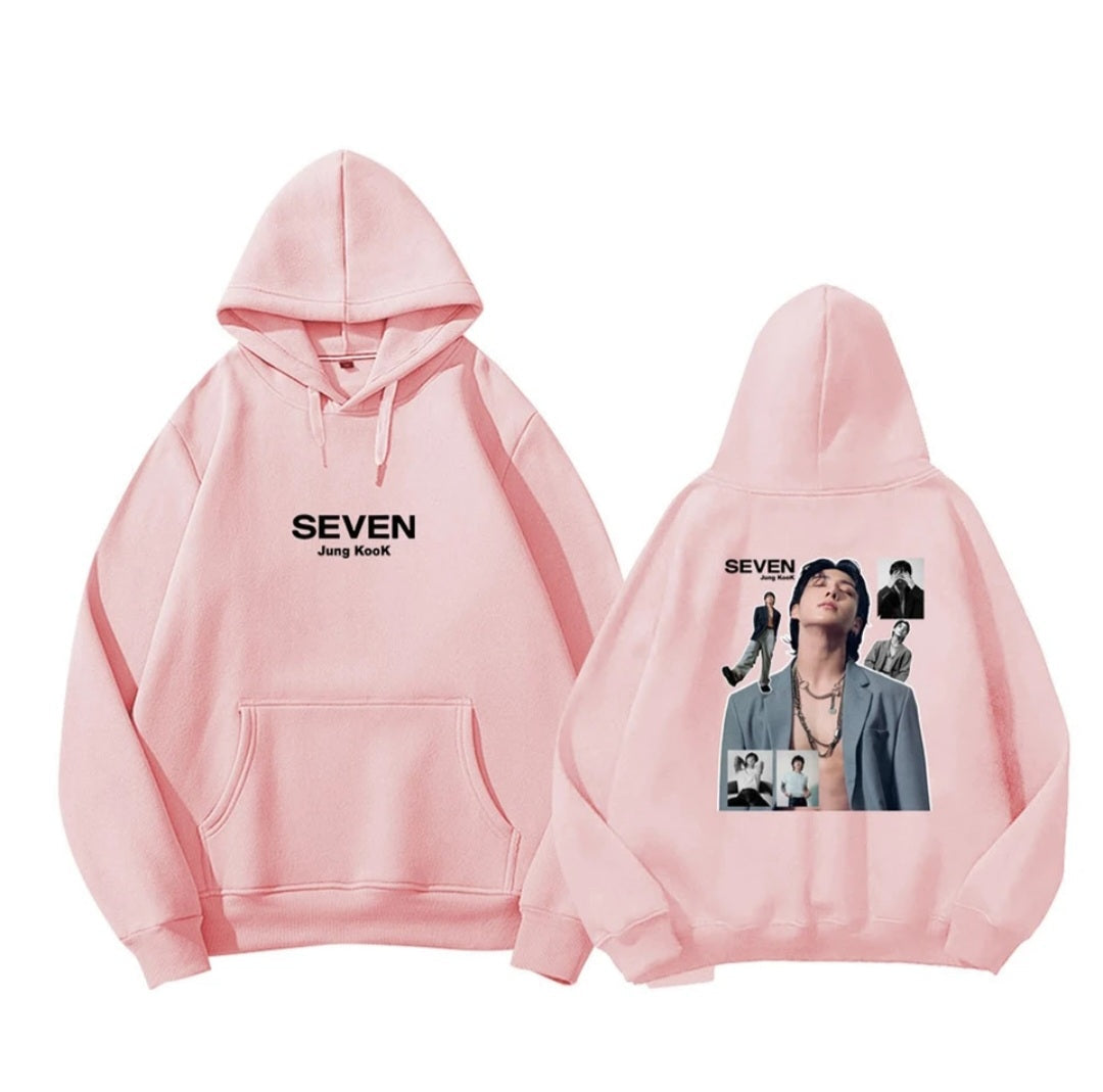 SUDADERA CON CAPUCHA SEVEN DE JUNGKOOK DE BTS (varios colores)