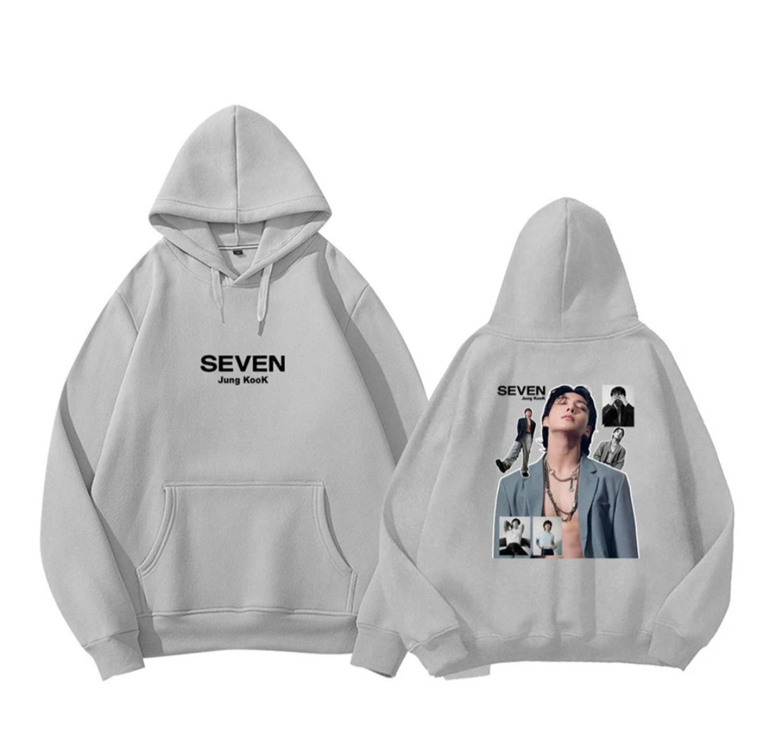 SUDADERA CON CAPUCHA SEVEN DE JUNGKOOK DE BTS (varios colores)