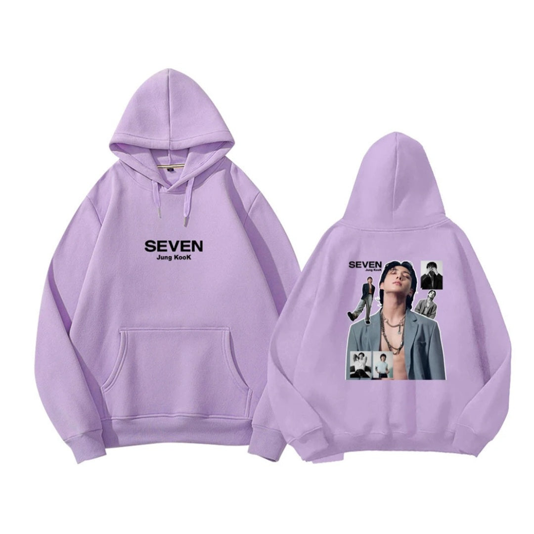 SUDADERA CON CAPUCHA SEVEN DE JUNGKOOK DE BTS (varios colores)