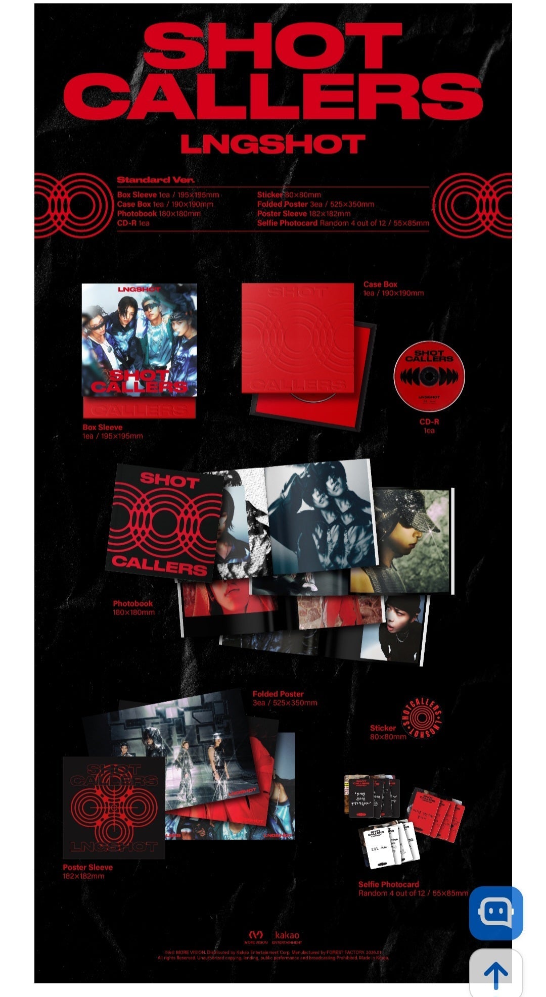 LNGSHOT ALBUM SHOT CALLERS (Vers. Estándar/Revista) [MERCH OFICIAL]