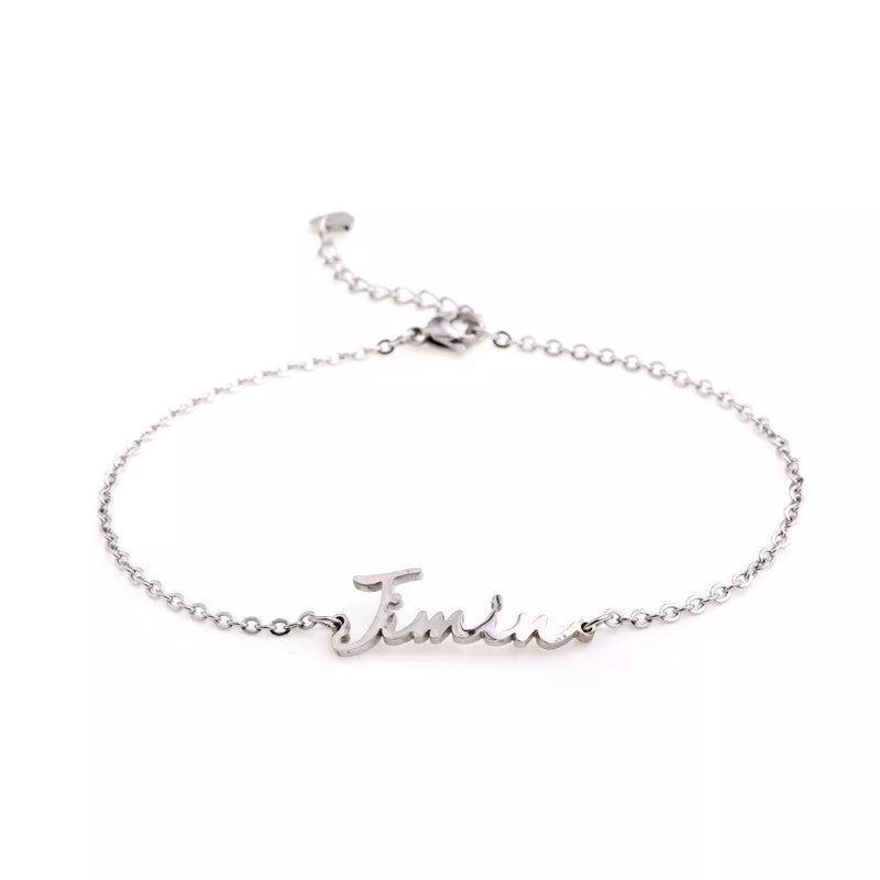 PULSERA BTS ACERO INOXIDABLE