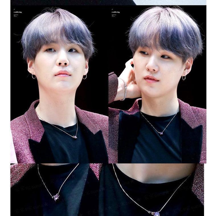 COLLAR BTS SUGA PÚRPURA