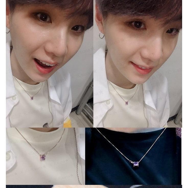 COLLAR BTS SUGA PÚRPURA